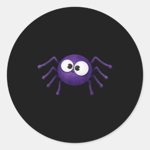 Blue Y Sder Halloween  Classic Round Sticker