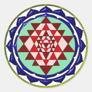 BLUE YANTRA CLASSIC ROUND STICKER