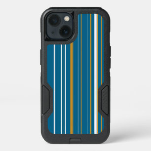 Blue Yellow and White Stripes