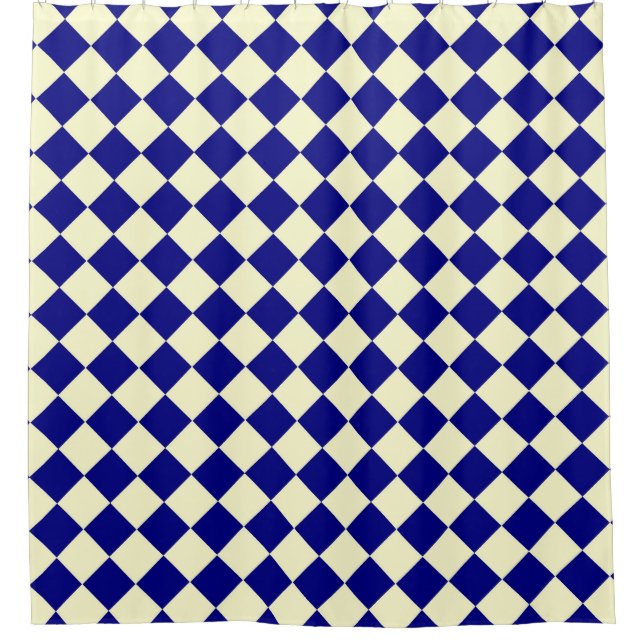 Blue Yellow Chequered Diamond Pattern  (Front)