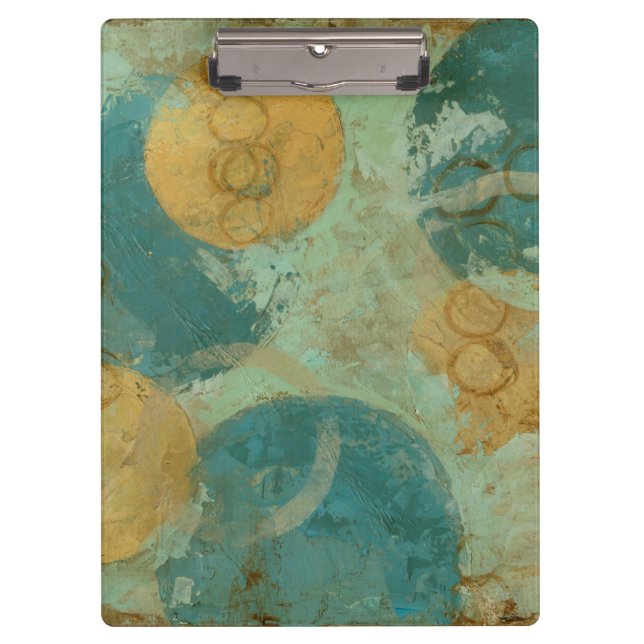 Blue & Yellow Circles Clipboard (Front)