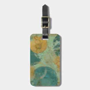 Blue & Yellow Circles Luggage Tag