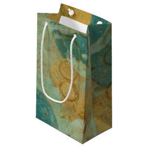 Blue & Yellow Circles Small Gift Bag