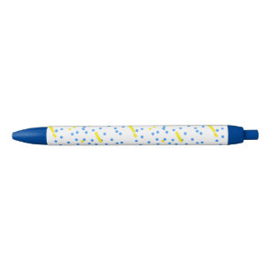 Blue Yellow Comet Meteorites Pen