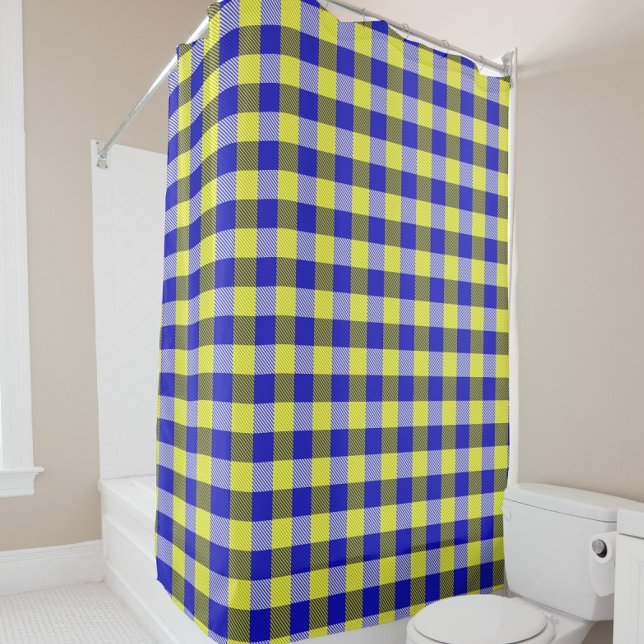 Blue Yellow Gingham Check Design  (Creator Uploaded)