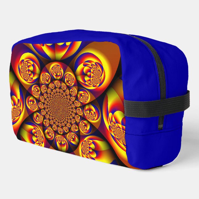 Blue, Yellow, Gold Mini Spheres Dopp Kit (Left Corner)