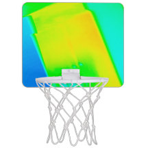 Blue Yellow Green Colourful Basketball Hoops