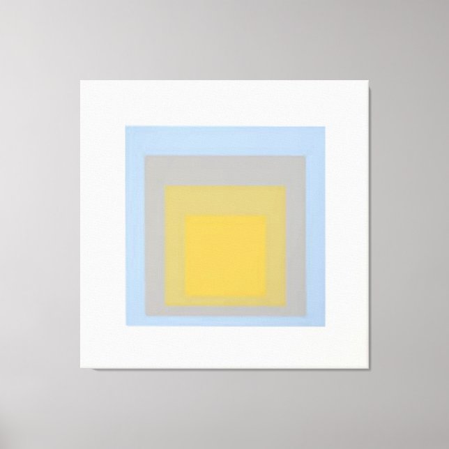 blue-yellow josef alberts canvas print (Front)