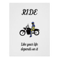 Blue & Yellow Leathers at a Motorcycle Race