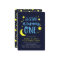 Blue Yellow Moon and Stars 1st Birthday Invitation