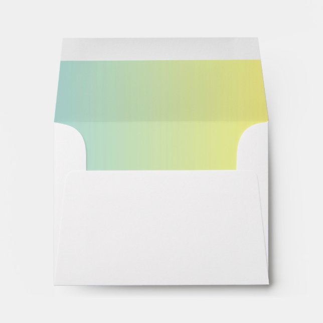Blue & Yellow Ombre A2 Envelopes (Back (Bottom))