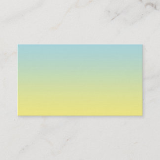 Blue & Yellow Ombre Business Card