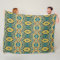 blue yellow painting pattern