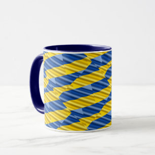 Blue Yellow Peace No War Ukraine Inspired Modern Mug