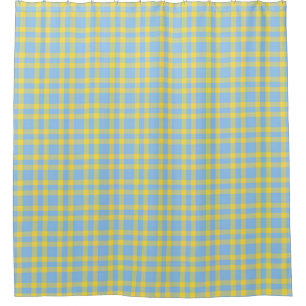 Blue Yellow Plaid Pattern