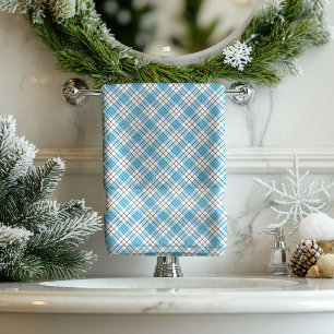 Blue Yellow Plaid Towel Classic Gift for the Man