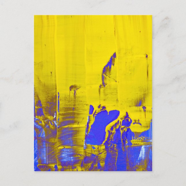 Blue yellow postcard (Front)