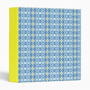 blue yellow shapes binder