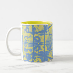 Blue yellow Two-Tone coffee mug