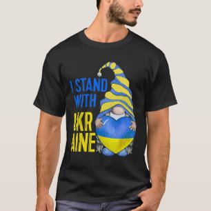 Blue Yellow Ukraine Garden Gnome Ukrainian Flag Te T-Shirt