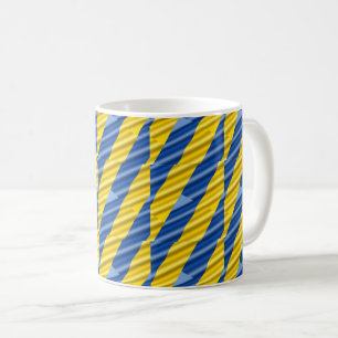 Blue Yellow Ukraine Inspired Peace No War Coffee Mug