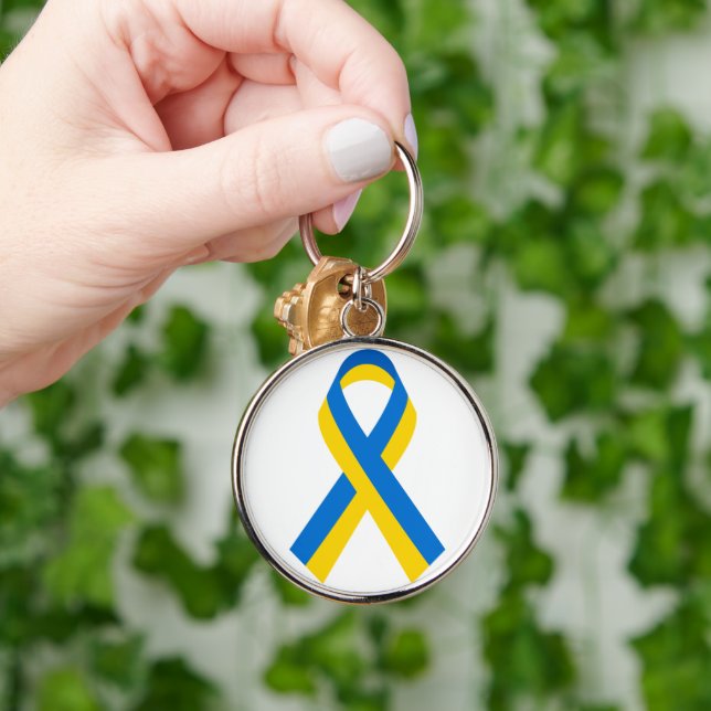 BLUE & YELLOW URKANIAN RIBBON KEYCHAIN (Hand)