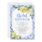 Blue Yellow White Floral Lemon Bridal Shower 
