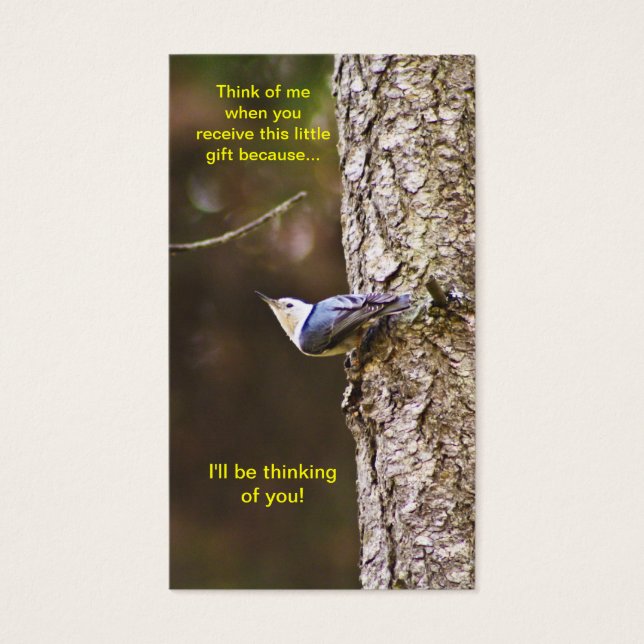 Blue & Yellow Woodpecker Bookmark (Front)