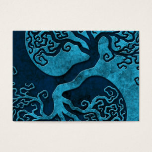 Blue Yin Yang Tree, full