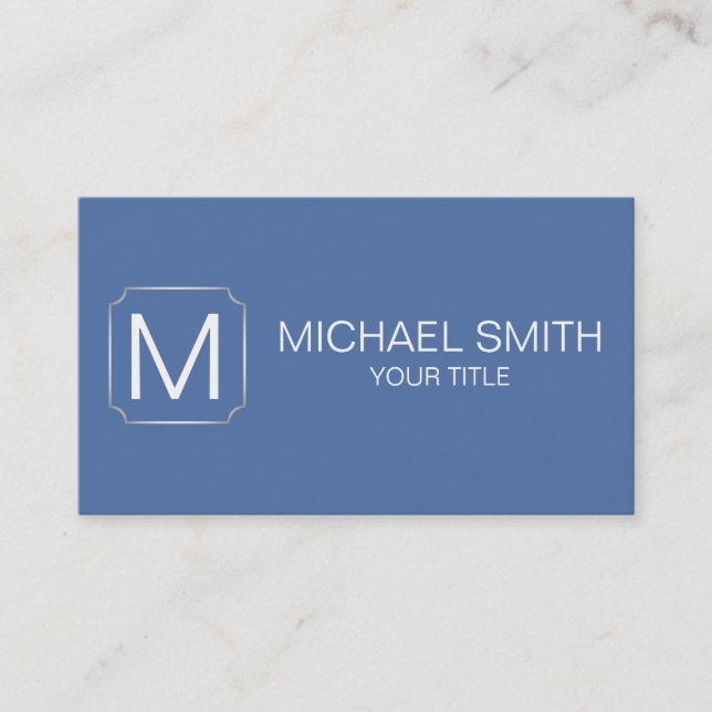 Blue yonder colour background business card (Front)