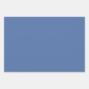 Blue yonder (solid color)  wrapping paper sheet