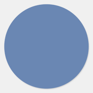 Blue yonder (solid colour) classic round sticker