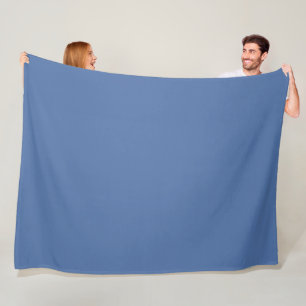 Blue yonder (solid colour) fleece blanket