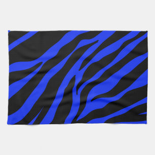 blue zebra kitchen towel