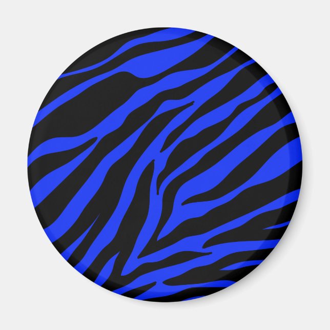blue zebra magnet (Front)
