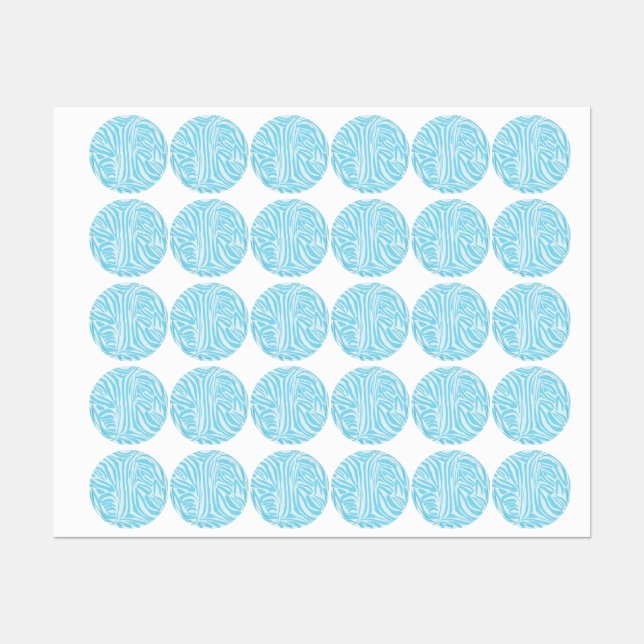 Blue Zebra Pattern (Sheet)
