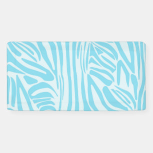 Blue Zebra Pattern Banner