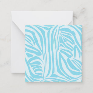 Blue Zebra Pattern Card