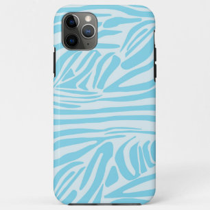 Blue Zebra Pattern iPhone 11 Pro Max Case