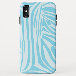Blue Zebra Pattern iPhone XS Max Case