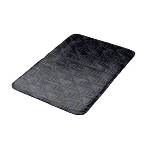 Blue Zebra Pattern (customize your colour) Bath Mat
