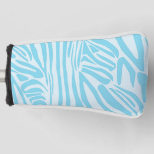 Blue Zebra Pattern Golf Head Cover