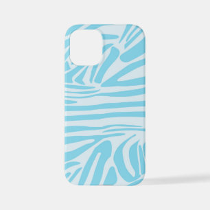 Blue Zebra Pattern iPhone 12 Mini Case