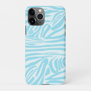 Blue Zebra Pattern iPhone 11Pro Case