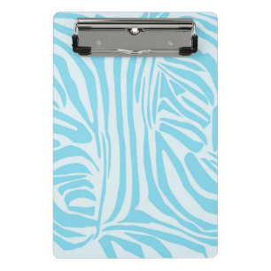 Blue Zebra Pattern Mini Clipboard