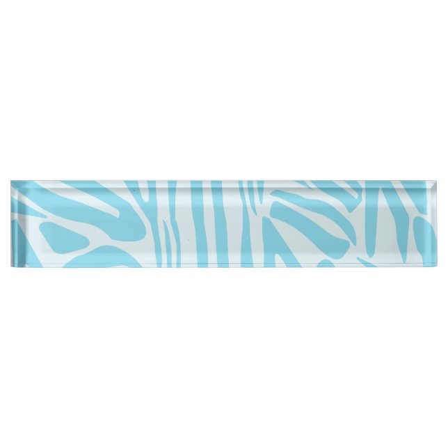 Blue Zebra Pattern Nameplate (Front)