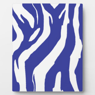 Blue Zebra Plaque