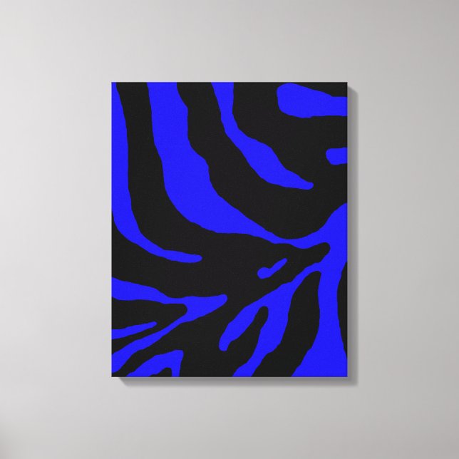 Blue Zebra Stripe Animal Print (Front)