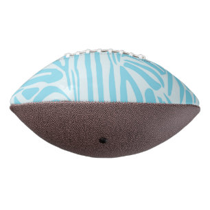 Blue Zebra Stripe Pattern Football