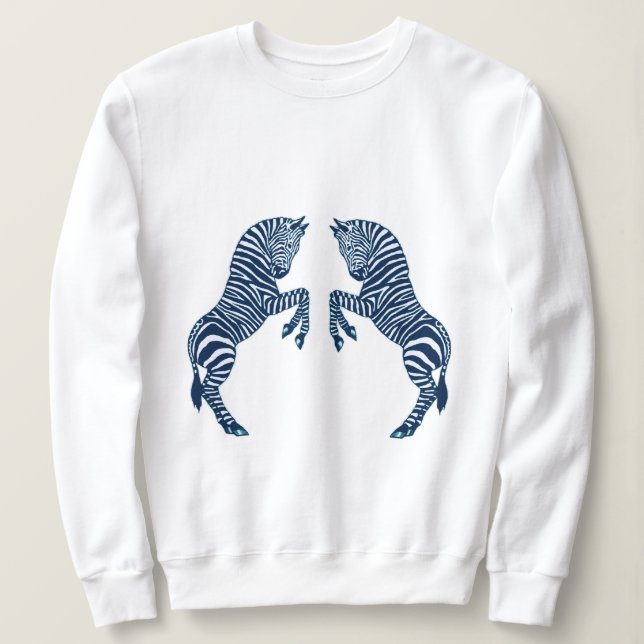 Blue Zebras Sweatshirt (Design Front)